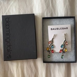 Brand new, never worn Christmas light earrings